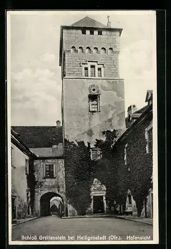 AK Heiligenstadt /Ofr., Schloss Greifenstein, Hofansicht