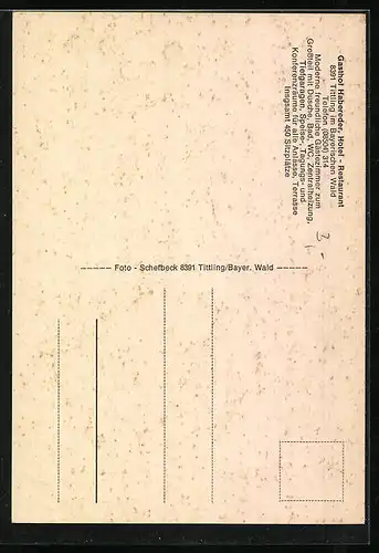 AK Tittling /Bayr. Wald, Gasthof Habereder