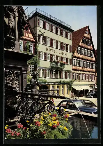 AK Tübingen, Hotel Lamm am Marktplatz