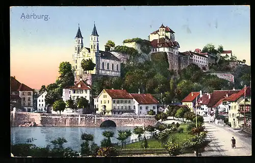 AK Aarburg, Ortsansicht mit Schloss