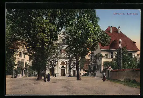 AK Mariastein, Hotel de la Poste am Kirchplatz