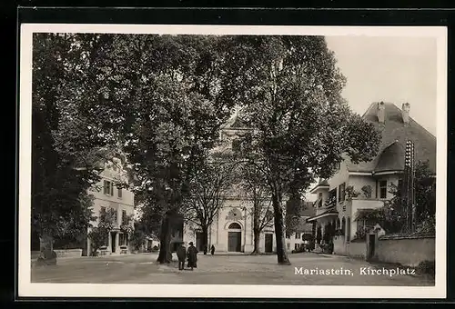 AK Mariastein, Szene am Kirchplatz