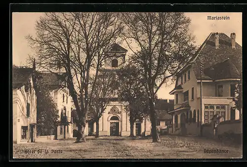 AK Mariastein, Ortspartie mit Hotel zur Post