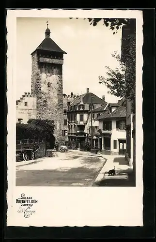 AK Rheinfelden, Ortsansicht mit Obertorturm