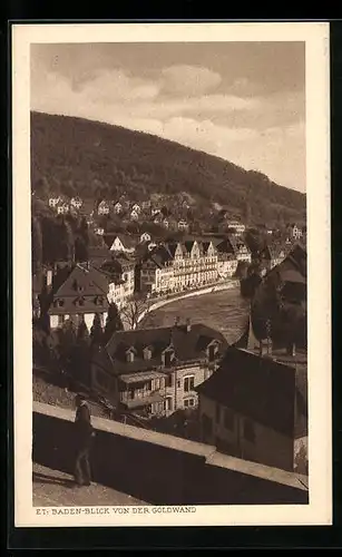 AK Et.-Baden, Blick von der Goldwand