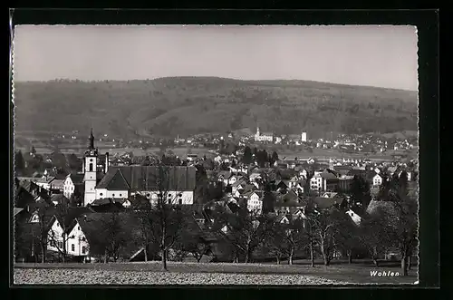 AK Wohlen, Teilansicht mit Kirche