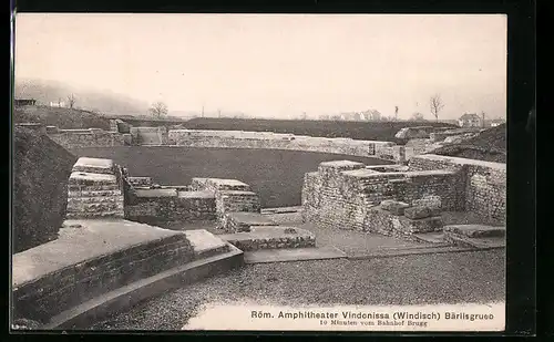 AK Brugg /AG, Vindonissa /Windisch, Bärlisgrueb, Römisches Amphitheater