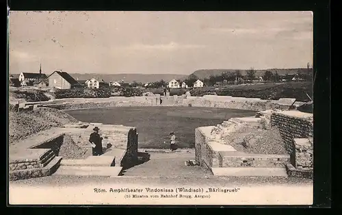 AK Brugg, Röm. Amphitheater Vindonissa (Windisch) Bärlisgrueb