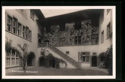 AK Rheinfelden, Blick in den Rathaushof