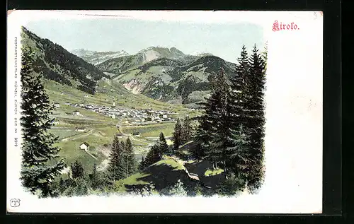 AK Airolo, Ortsansicht mit Bergkulisse