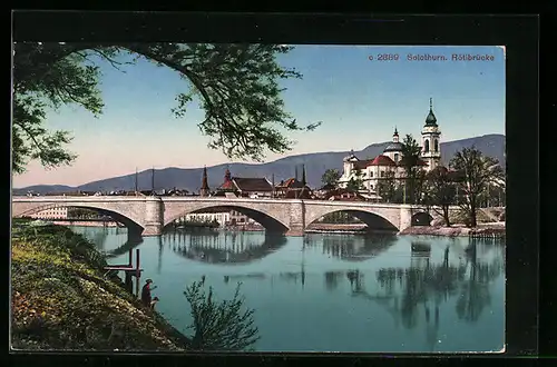 AK Solothurn, Partie an der Rötibrücke