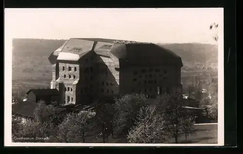 AK Dornach, Blick auf das Goetheanum
