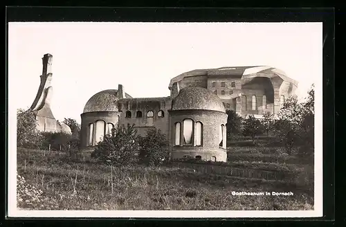 AK Dornach, Goetheanum bei Sonnenschein