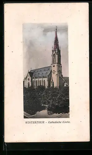 AK Winterthur, Katholische Kirche bei Schönwetter