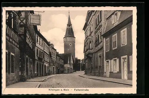 AK Kitzingen a. Main, Partie in der Falterstrasse