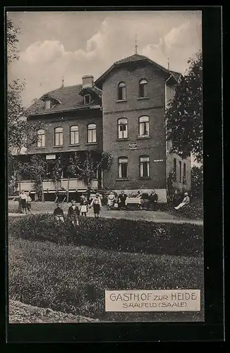 AK Saalfeld /Saale, Gasthof zur Heide in idyllischer Lage