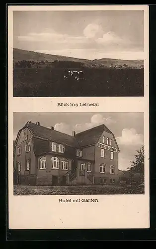 AK Kreiensen /Harz, Hotel u. Restaurant zum Leinetal, Bes.: Hermann Wille