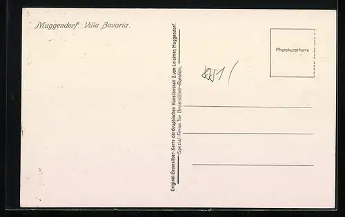 AK Muggendorf /Fränkische Schweiz, Villa Bavaria