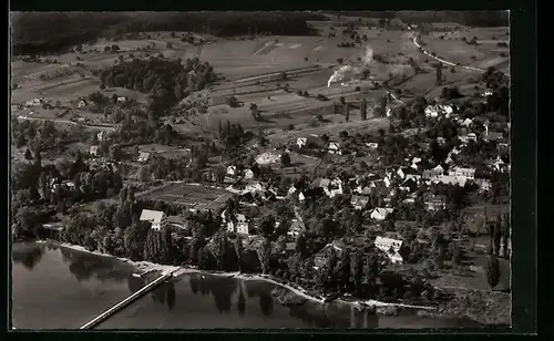 AK Gaienhofen am Untersee, Ortsansicht aus der Vogelschau