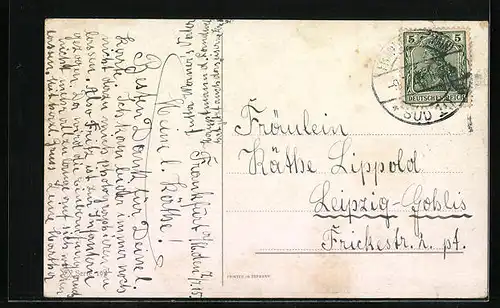 Künstler-AK Enten an einem Gewässer