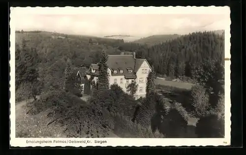 AK Geisweid /Kr. Siegen, Blick auf d. Erholungsheim Patmos