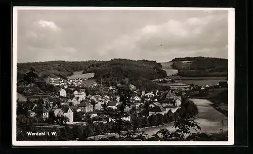 AK Werdohl i. W., Blick auf den Ort