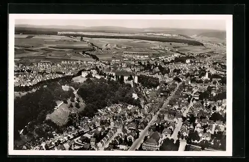 AK Heidenheim-Brenz, Ortsansicht aus der Vogelschau