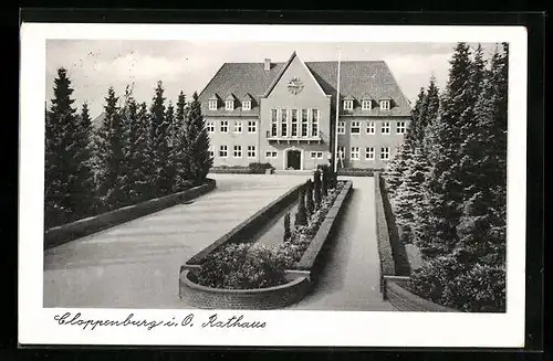 AK Cloppenburg i. O., Blick auf das Rathaus