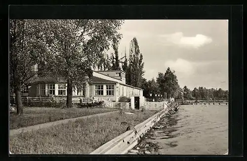 AK Rangsdorf /Kr. Zossen, Idylle am Seebad-Kasino