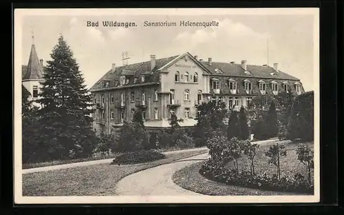AK Bad Wildungen, Sanatorium Helenenquelle