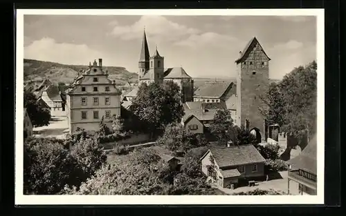 AK Münnerstadt /Ufr., Teilansicht des Ortes