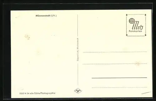 AK Münnerstadt, Totalansicht der Stadt