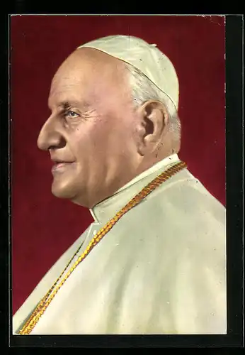 AK Papst Johannes XXIII., Seitenportrait
