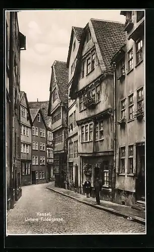 AK Kassel, Partie in der Unteren Fuldagasse