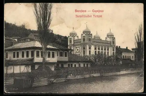 AK Sarajevo, Israelitischer Tempel, Synagoge