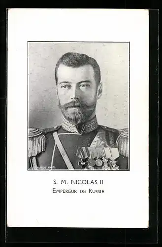 AK Portrait SM Nicolas II, Empereur de Russie