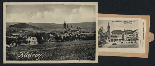 Mechanische-AK Klatovy, Arcidekansky chram, Bila vez Sporitelna, Teilansicht