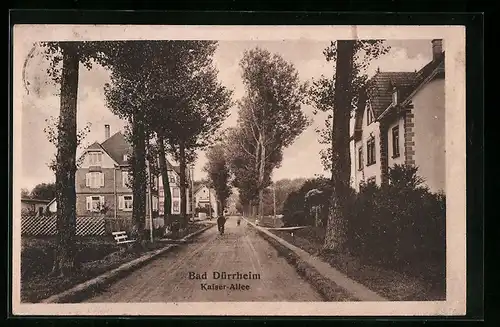 AK Bad Dürrheim, Blick in die Kaiser-Allee