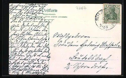 AK Sulz a. N., Partie an der Neckarbrücke