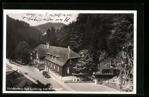 AK Bad Sulzburg /bad. Schwarzwald, Waldkurhaus im Tal