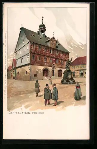 Lithographie Staffelstein, Rathaus