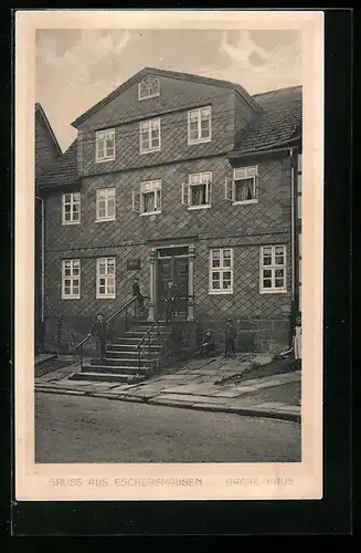 AK Eschershausen, Raabe-Haus, Strassenansicht