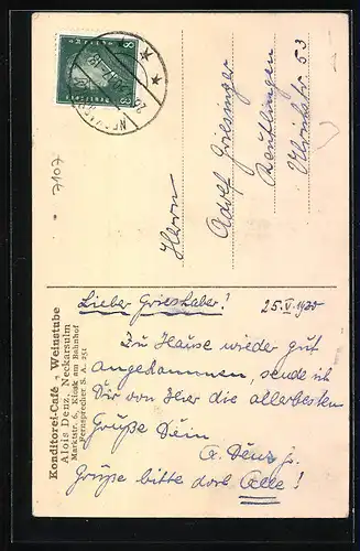 AK Neckarsulm, Partie am Schlossturm