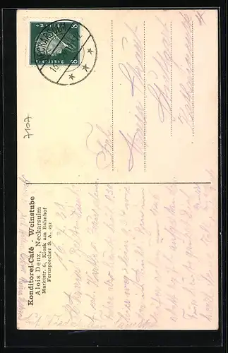 AK Neckarsulm, Gartenpartie am Schlossturm