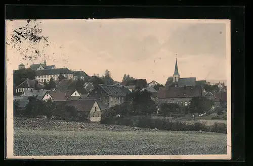 AK Iburg, Ortsansicht mit Blick auf die Kirche