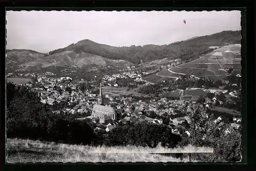 AK Kappelrodeck, Ortsansicht aus der Ferne