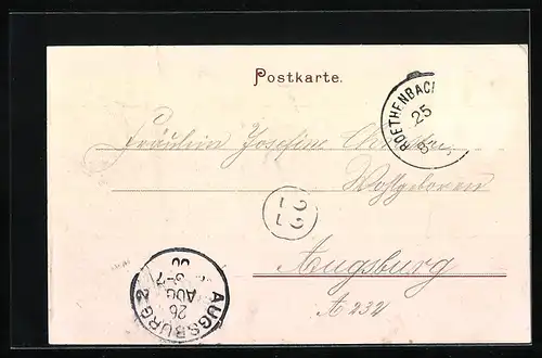 AK Röthenbach (Allgäu), Ortsansicht aus der Ferne im Sommer