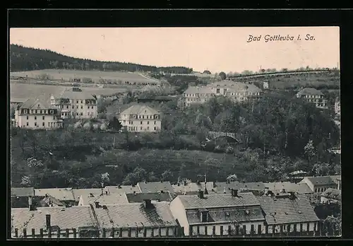 AK Bad Gottleuba i. Sa., Ortsansicht und Umgebung