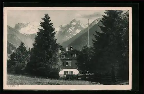 AK Kühberg b. Oberstdorf, Blick auf die Pension