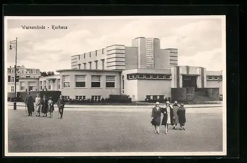 AK Warnemünde, Blick auf das Kurhaus